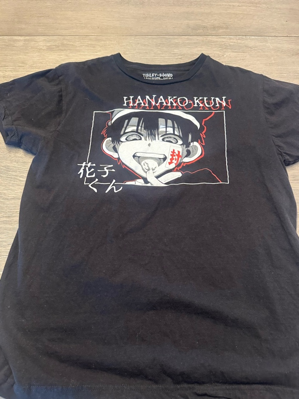 Black Hanako-Kun Graphic Short Sleeve Tee for Kids